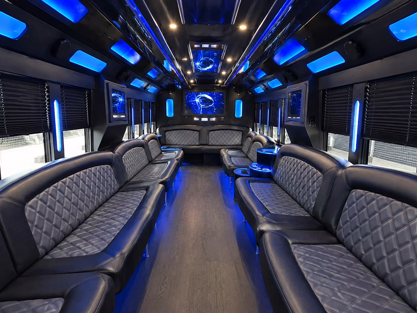 Garden Grove Bachelor & Bachelorette Transportation party bus exterior