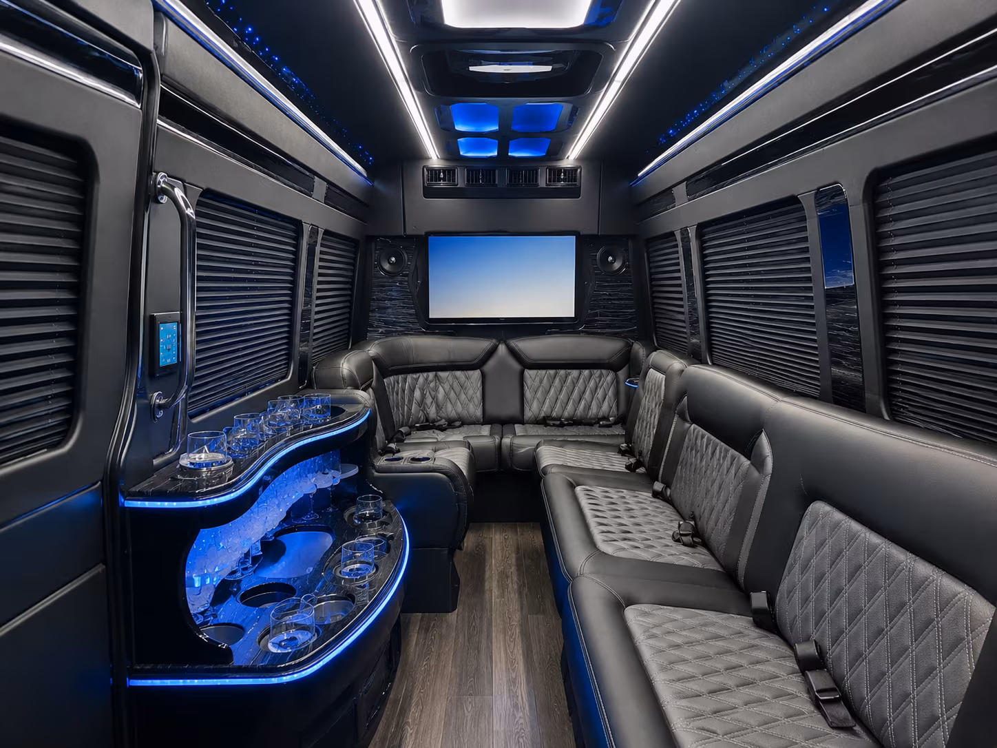 Garden Grove Corporate Transportation party bus exterior