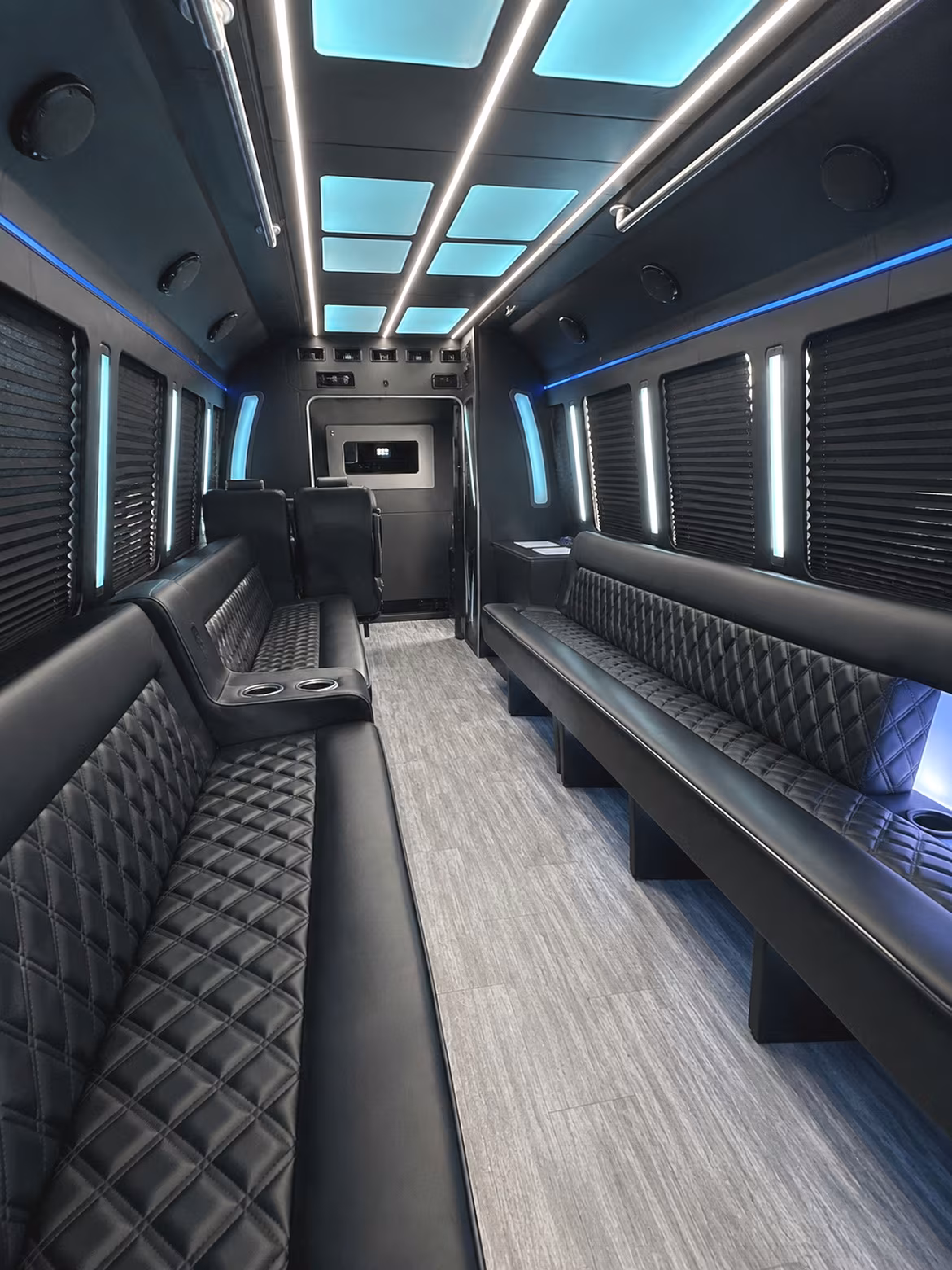 Garden Grove Private Event Transportation party bus interior
