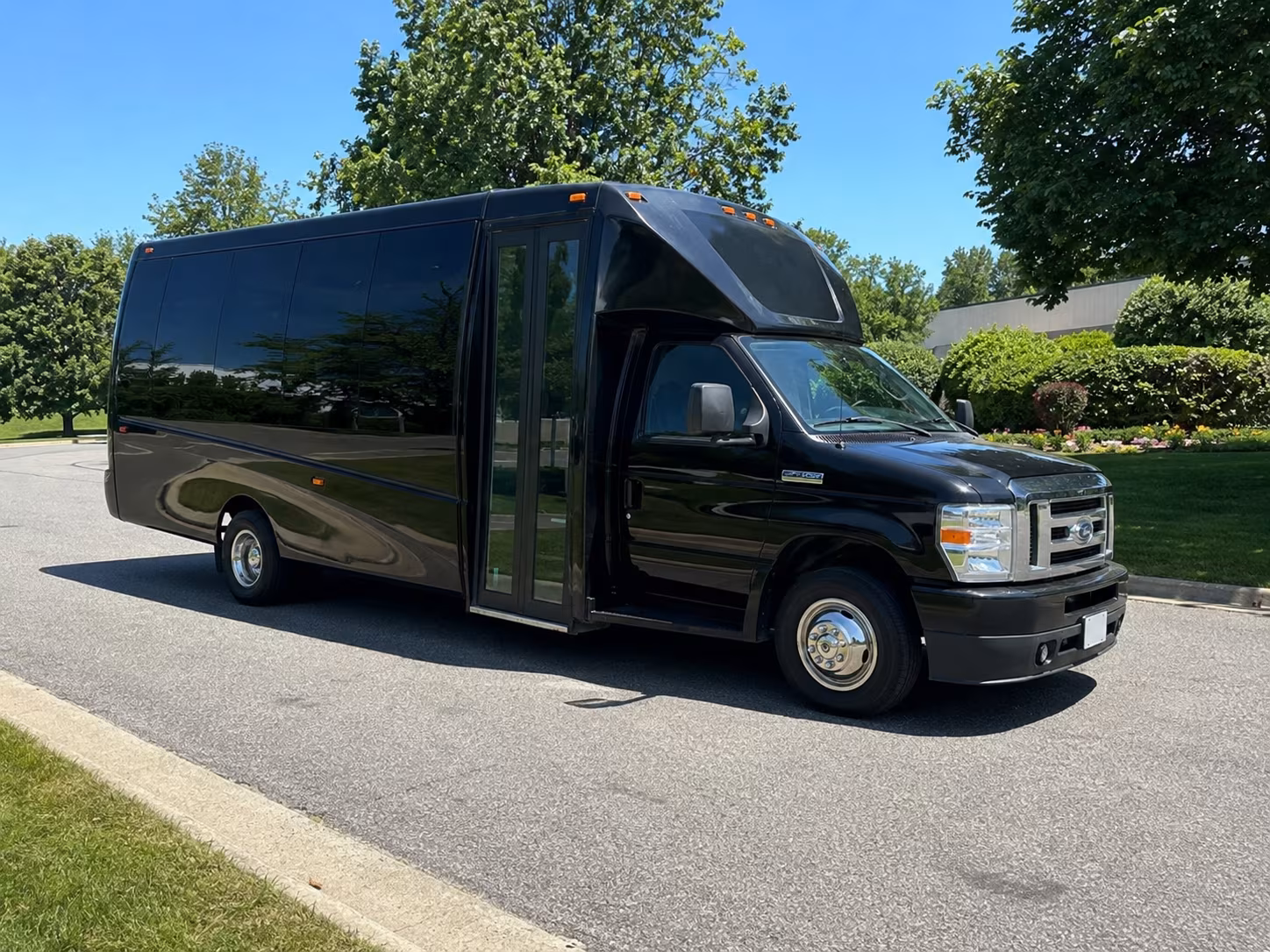 Garden Grove Private Event Transportation party bus exterior