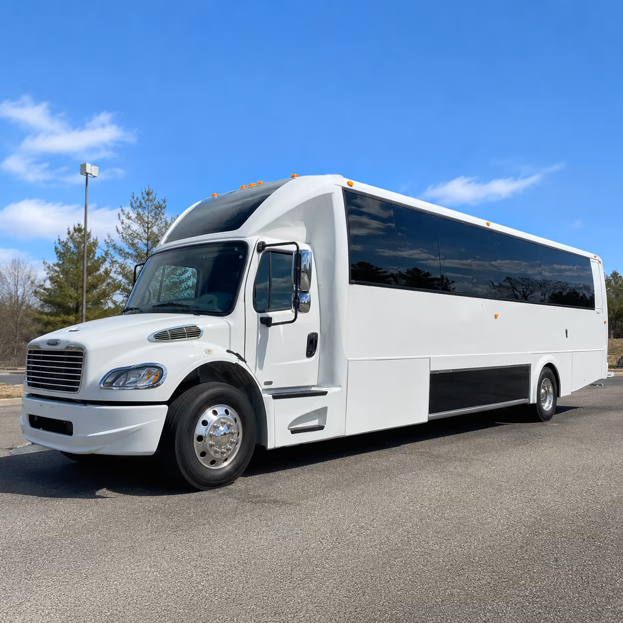 Garden Grove Private Event Transportation party bus exterior