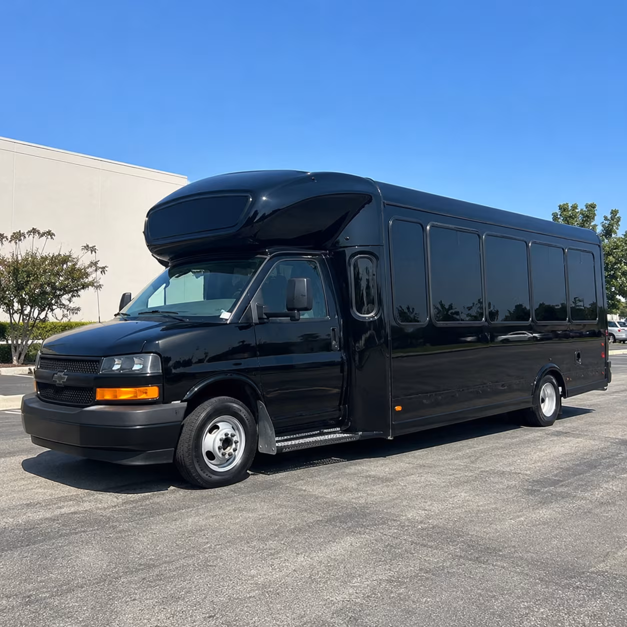 Garden Grove Prom & Homecoming Transportation party bus exterior