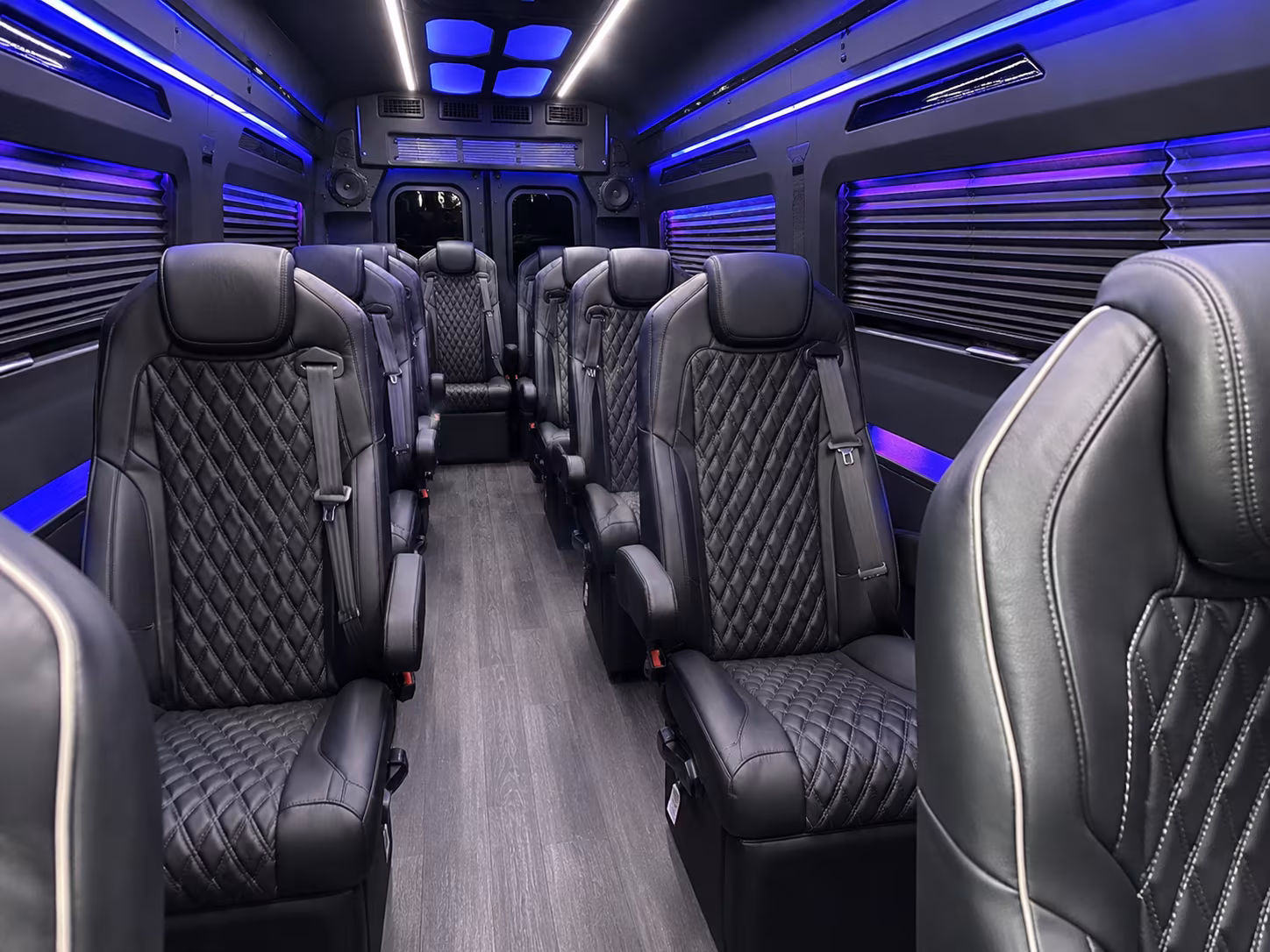 Garden Grove School Event Transportation party bus exterior