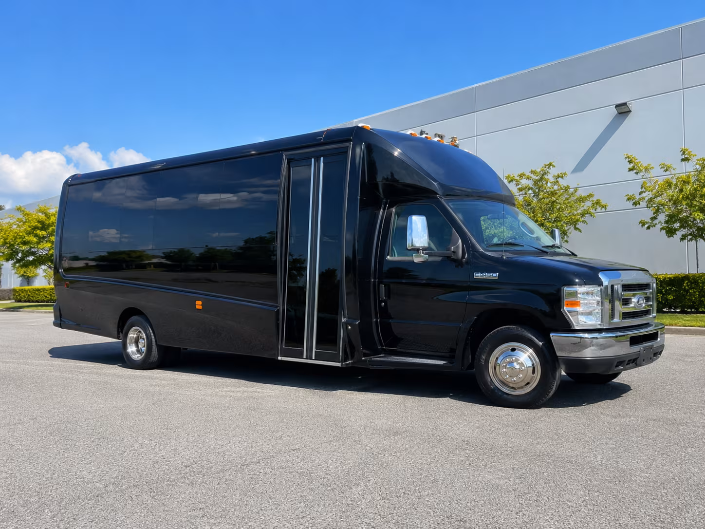 Garden Grove Sporting Event Transportation party bus exterior