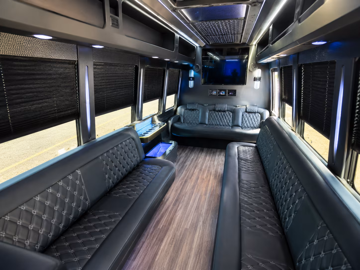 Garden Grove Sporting Event Transportation party bus exterior