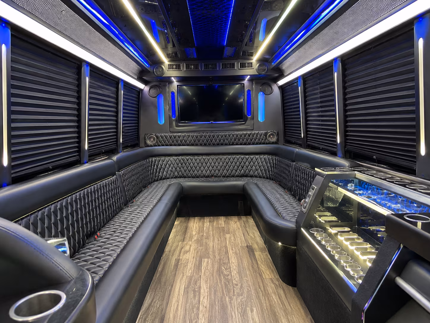 Garden Grove Winery Tour & Pub Crawl Transportation party bus exterior