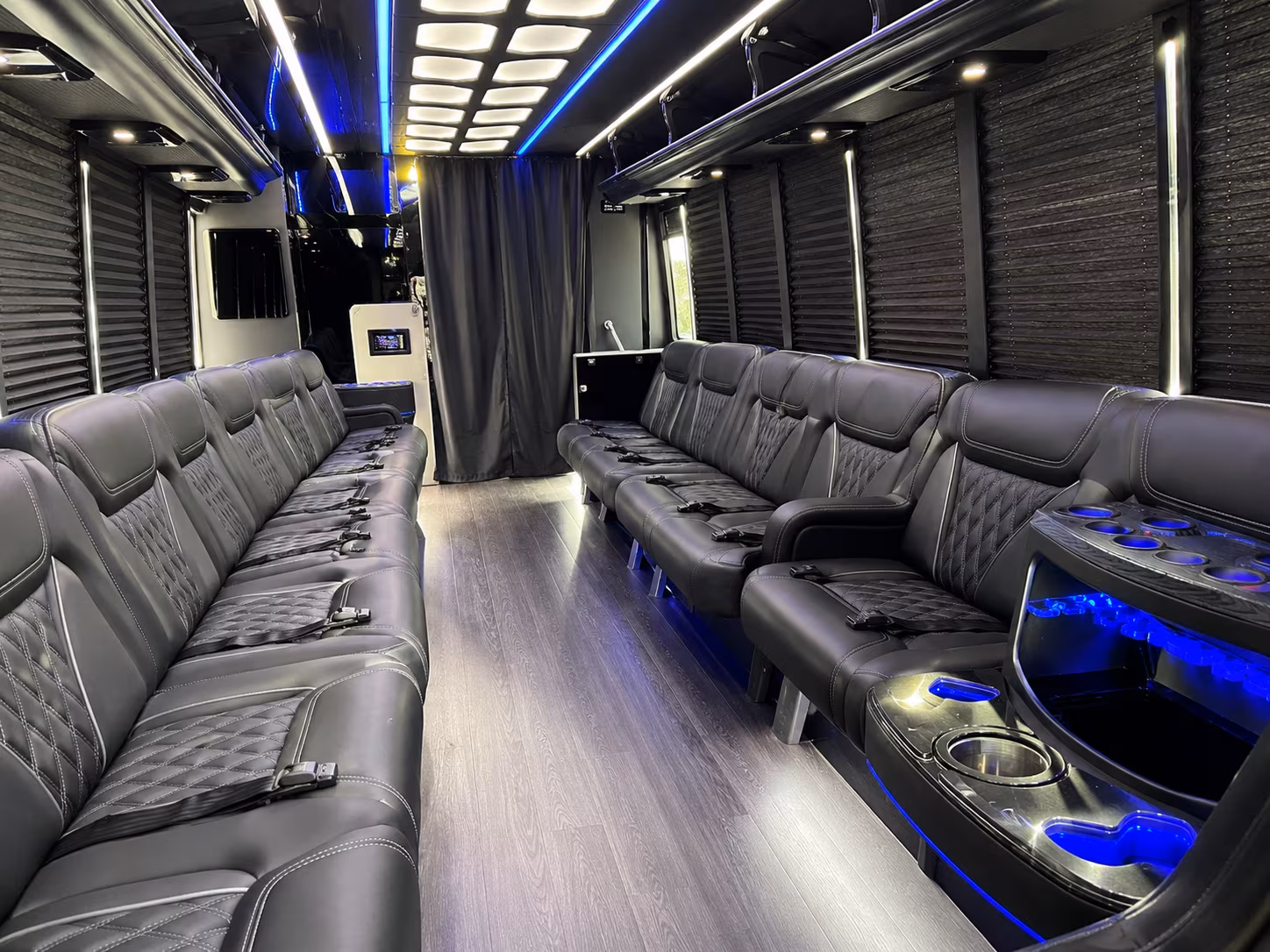 Garden Grove Winery Tour & Pub Crawl Transportation party bus exterior