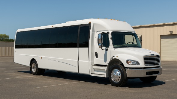 Exterior of Garden Grove Party Bus Company's 28 Passenger Party Bus in Garden Grove