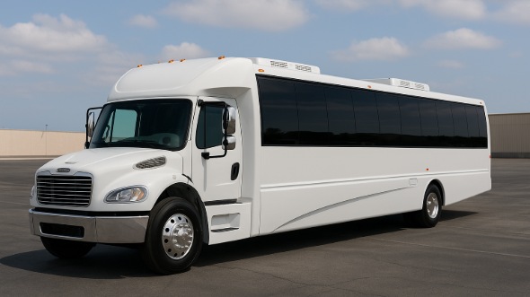 Exterior of Garden Grove Party Bus Company's 30 Passenger Party Bus in Garden Grove