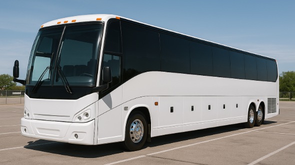 Exterior of Charter Bus Company Tustin's 40 Passenger Party Bus in Tustin