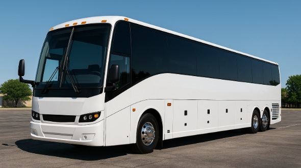 Exterior of Charter Bus Company Garden Grove's 45 Passenger Charter Bus in Garden Grove