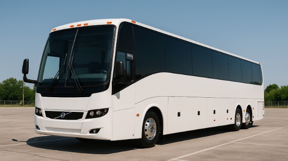 Exterior of Charter Bus Company Buena Park's 50 Passenger Party Bus in Buena Park